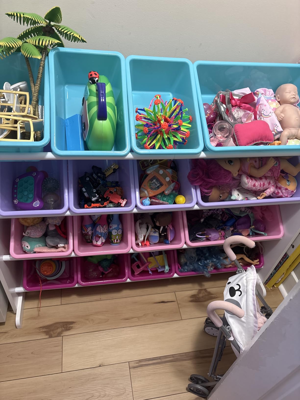 Humble Crew Kids Toy Organizer with 16 Bins, 4 Tier Storage for Playroom customer photo 2