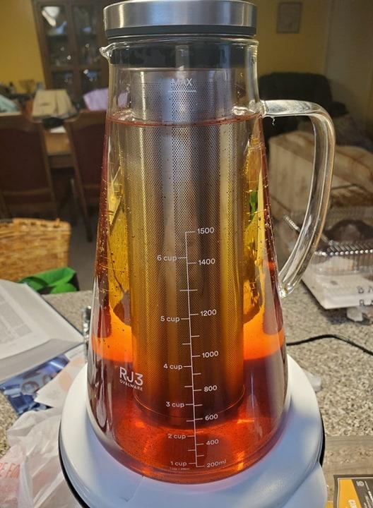 OVALWARE Airtight Cold Brew Coffee Maker with Tea Infuser & Spout 1.5L/51oz customer photo 1