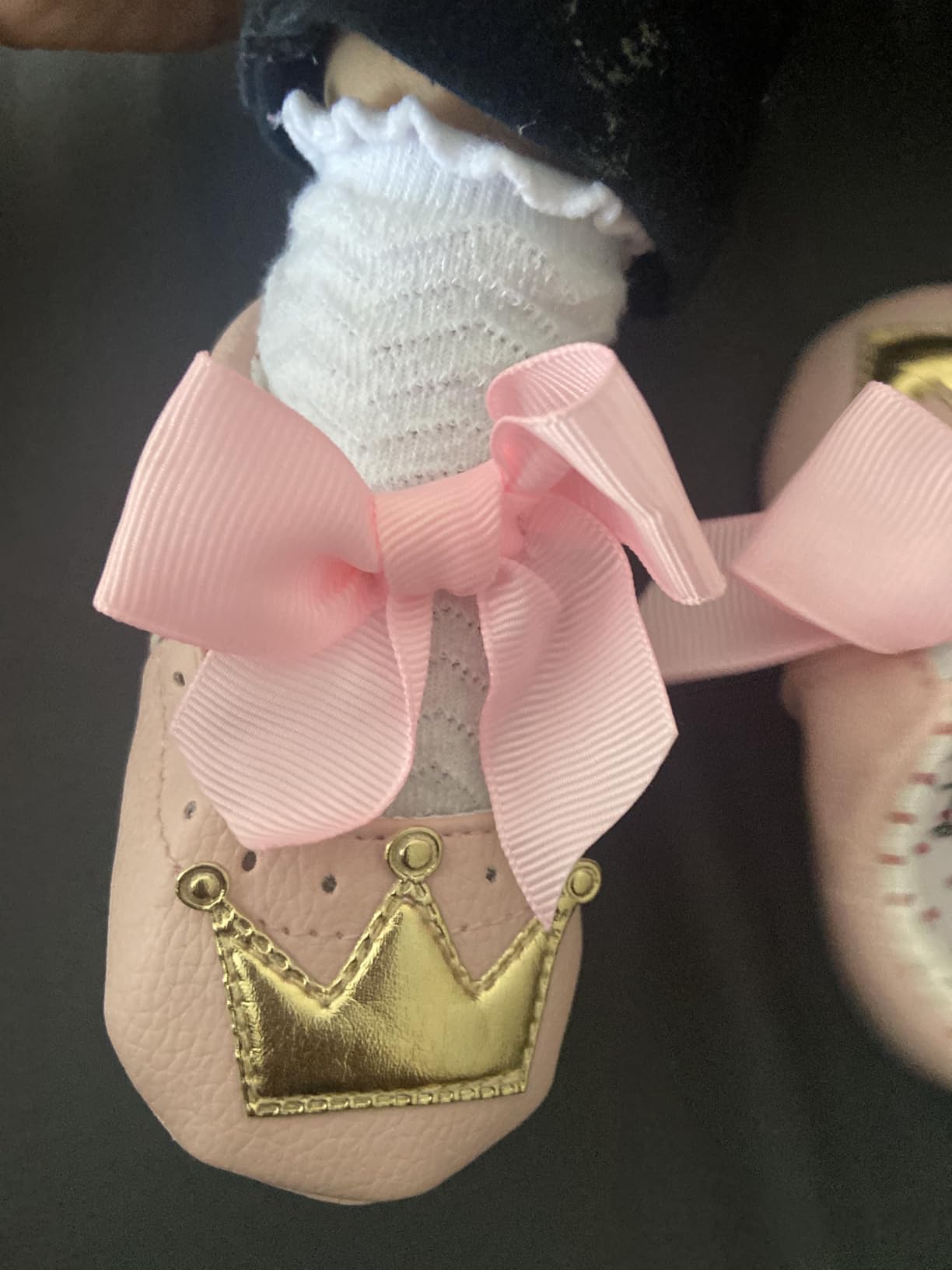 Meckior Infant Baby Girl Sandals Soft Non-Slip Rubber Sole Handmade Princess Wedding Dress Shoes Toddler First Walkers customer photo 2