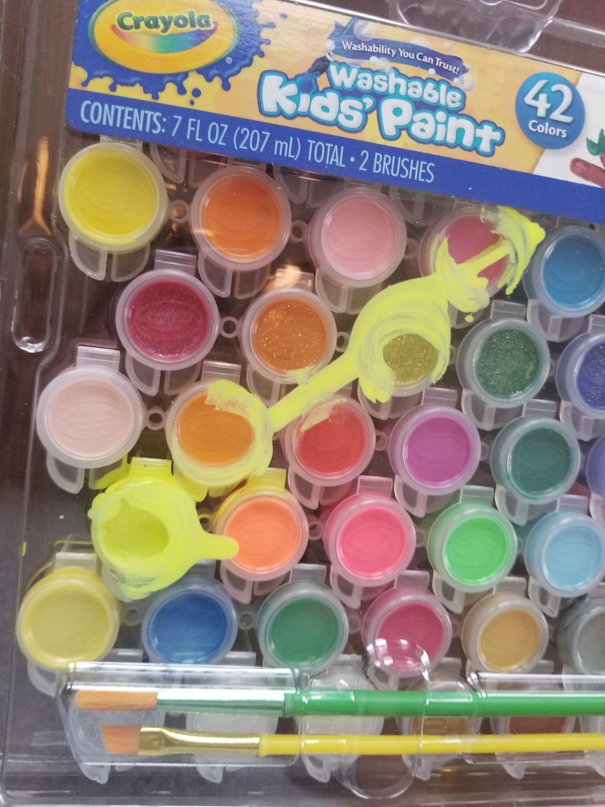 Crayola Kids Washable Paint Set, 42 Ct. Gift for Kids, Ages 3, 4, 5, 6, 7, Assorted customer photo 2