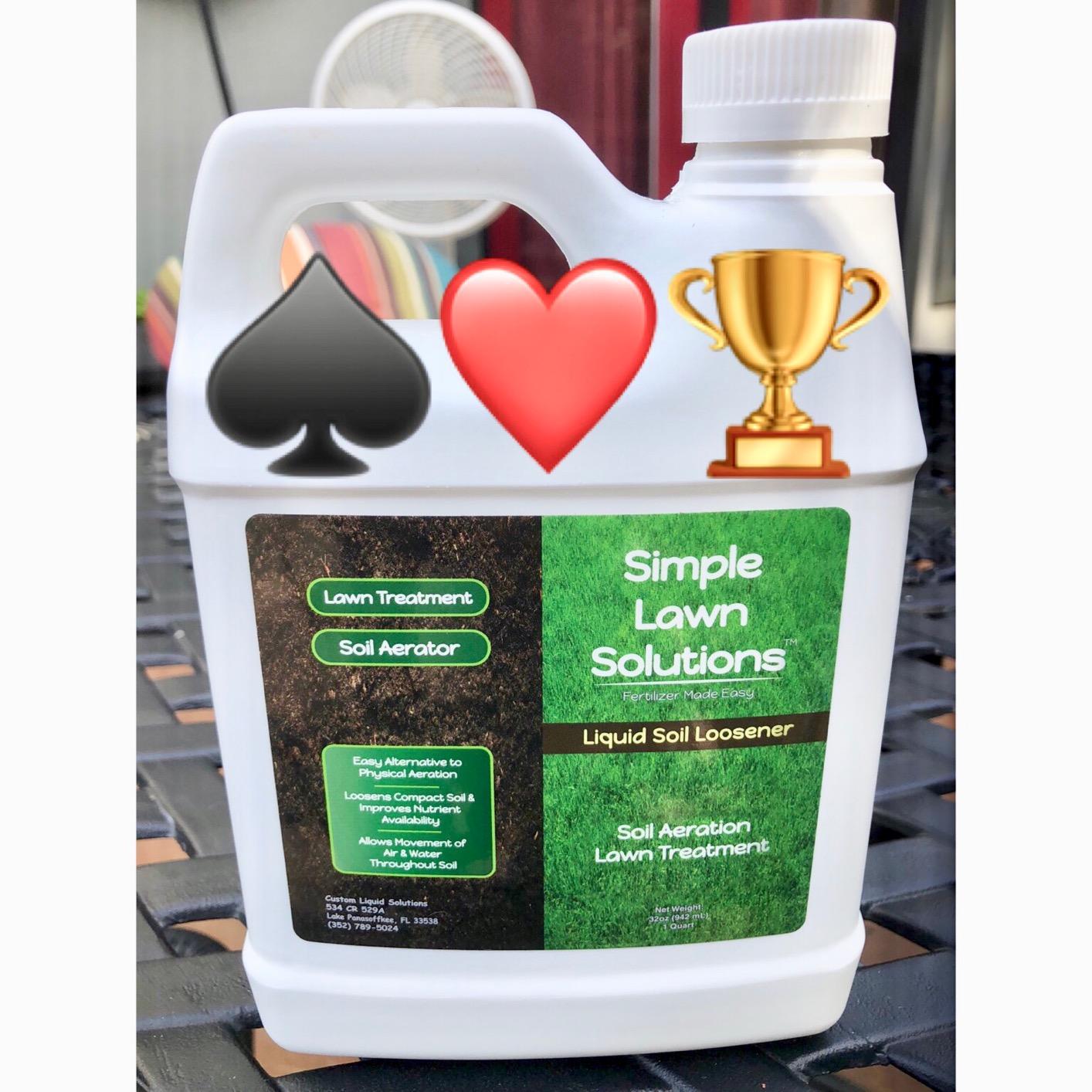 Liquid Soil Loosener- Soil Conditioner-Use alone or when Aerating with Mechanical Aerator or Core Aeration- Simple Lawn Solutions- Any Grass Type-Great for Compact Soils, Standing water, Poor Drainage customer photo 2