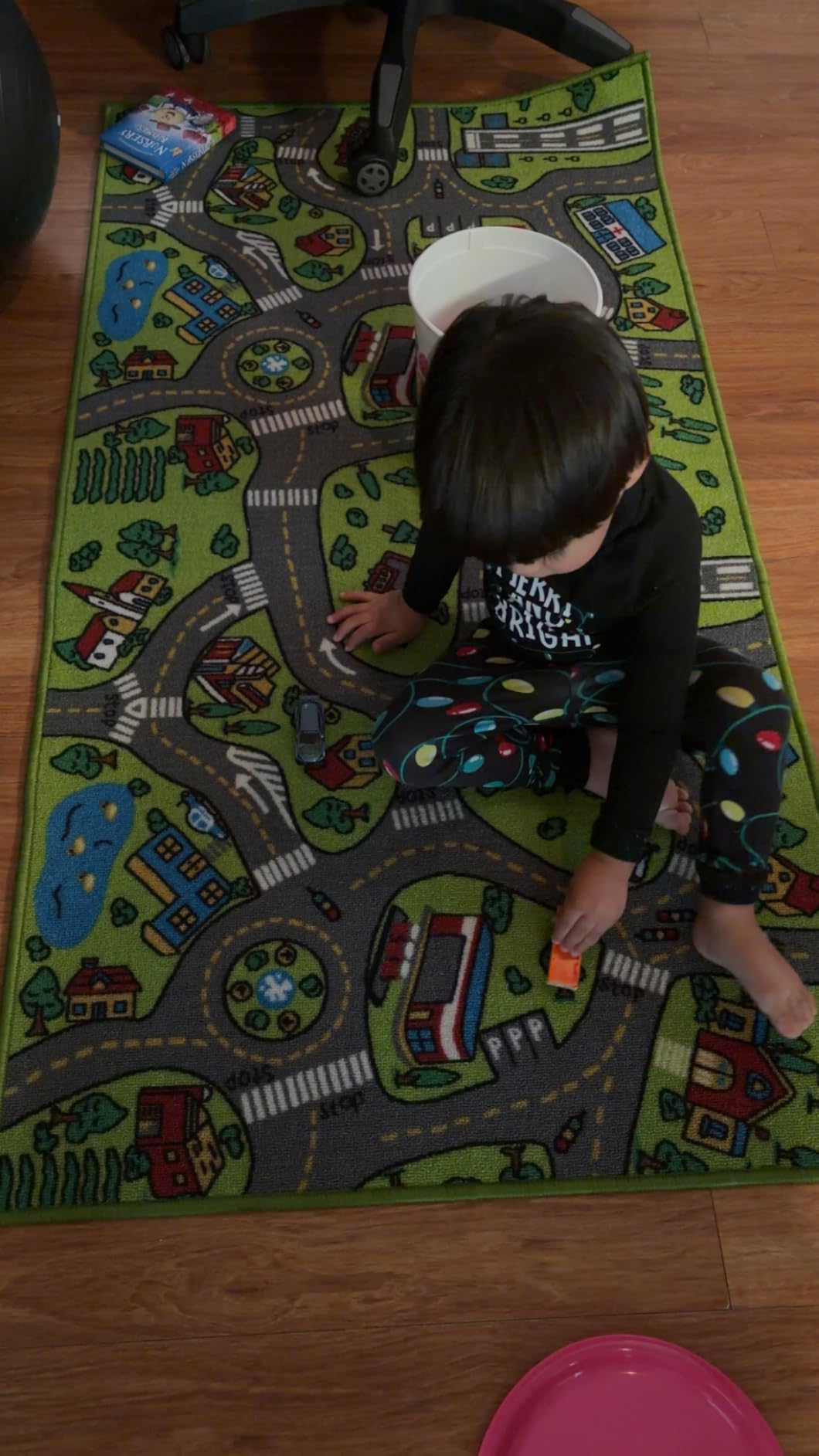 Kids Carpet Playmat Rug City Life Great for Playing with Cars and Toys - Play Learn and Have Fun Safely - Kids Baby Children Educational Road Traffic Play Mat for Bedroom Play Room Game Safe Area customer photo 2