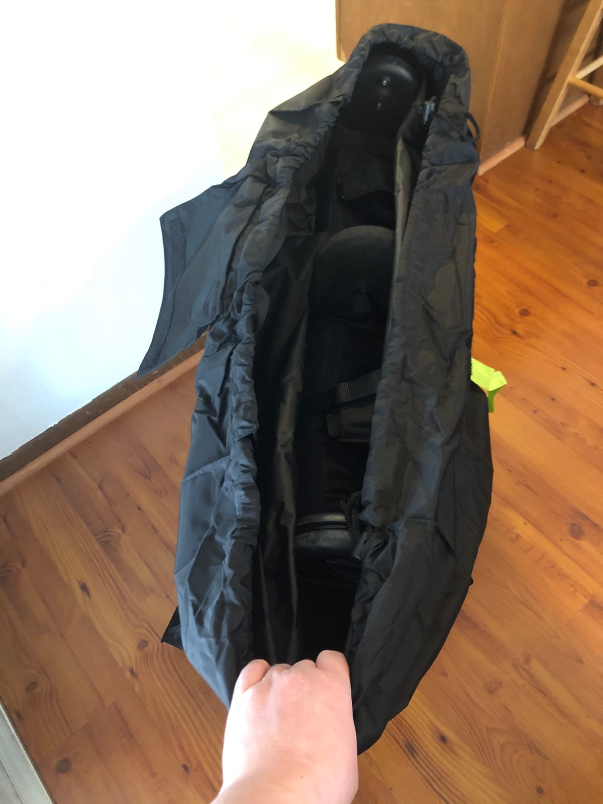 V VOLKGO XL Stroller Travel Bag for Airplane with Backpack Shoulder Straps, Stroller Cover for Air Travel, Jogger & Carrier, Waterproof Travel Cover (18x24x47 in) customer photo 1