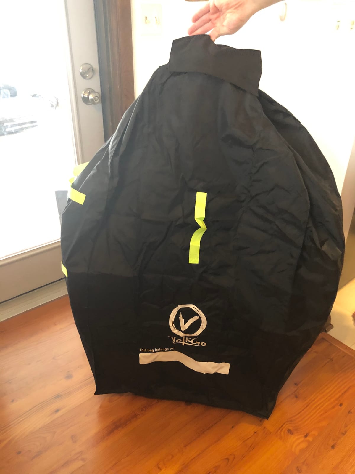 V VOLKGO XL Stroller Travel Bag for Airplane with Backpack Shoulder Straps, Stroller Cover for Air Travel, Jogger & Carrier, Waterproof Travel Cover (18x24x47 in) customer photo 2