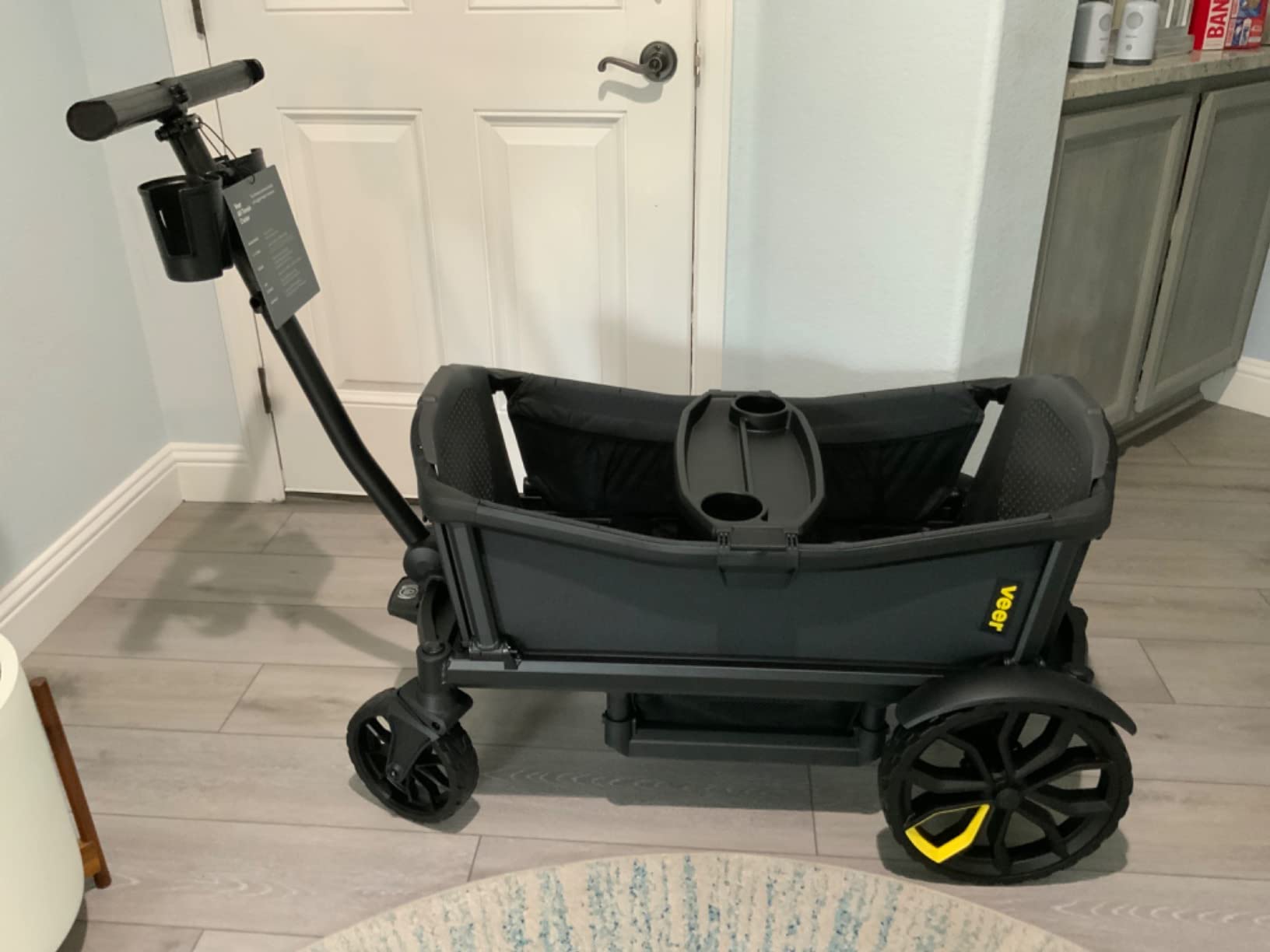 Veer All-Terrain Cruiser | Premium Off-Road Wagon Stroller for Babies, Toddlers, and Kids | Push/Pull/Push-Along Steering for Uneven Terrain | JPMA Certified | Lightweight and Collapsible | 2 Seats customer photo 1