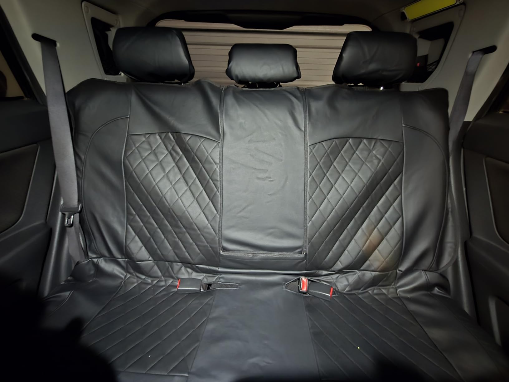 Universal Pu Leather Car Seat Covers Front Seats only, Airbag Compatible, Water-Resistant Durable Premium Vinyl, Fit for 95% Vehicles,Cars,Vans,SUV,Sedans (Luxury 2 PCS All Black) customer photo 2