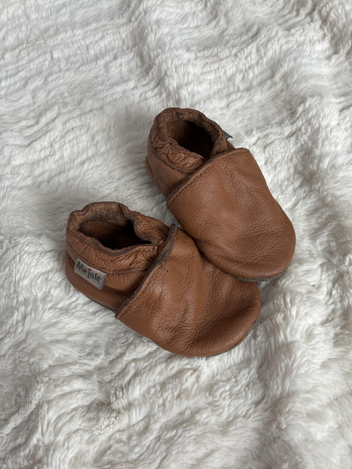 Mejale Baby Infant Toddler Shoes Slip-on Soft Sole Leather Moccasins Pre-Walkers customer photo 2