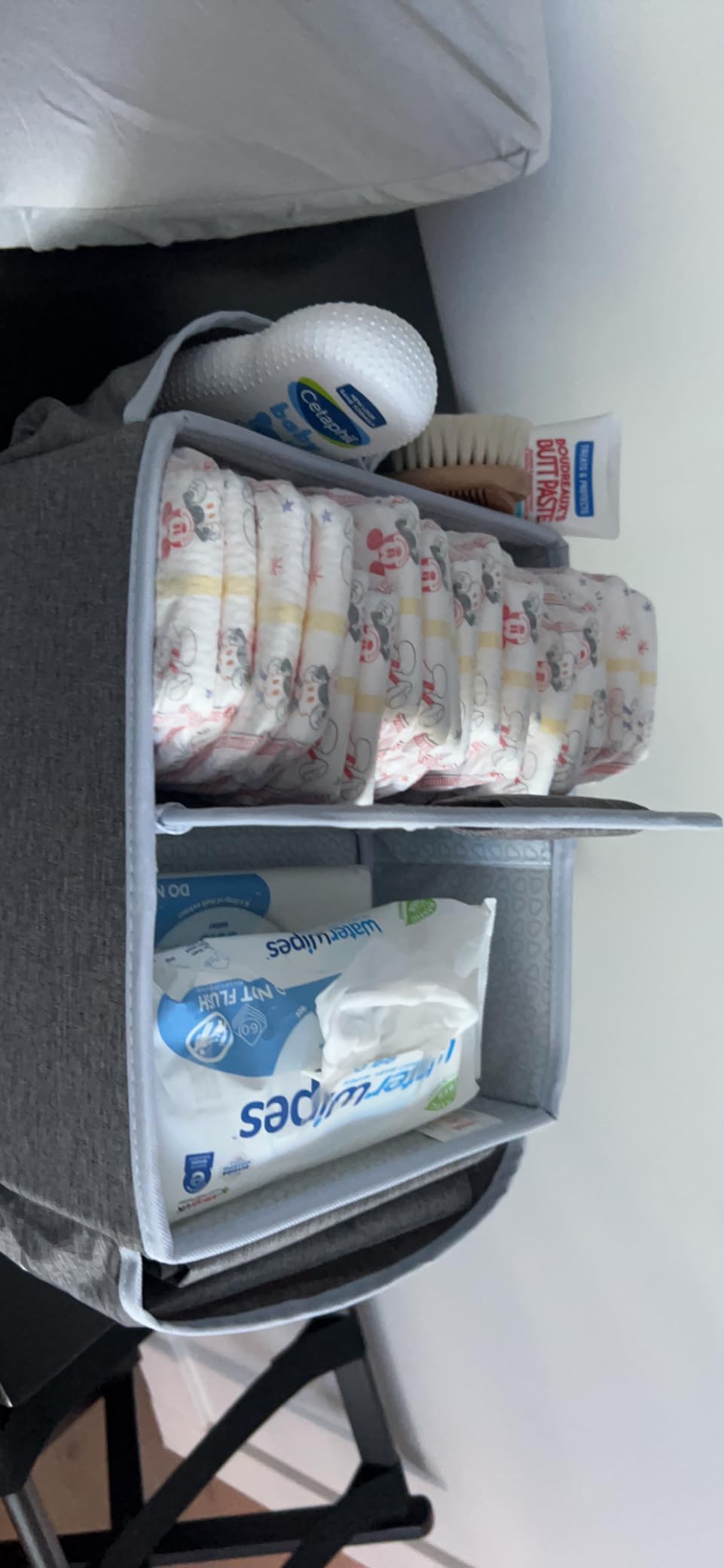 Munchkin® Portable Diaper Caddy Organizer, Grey customer photo 1