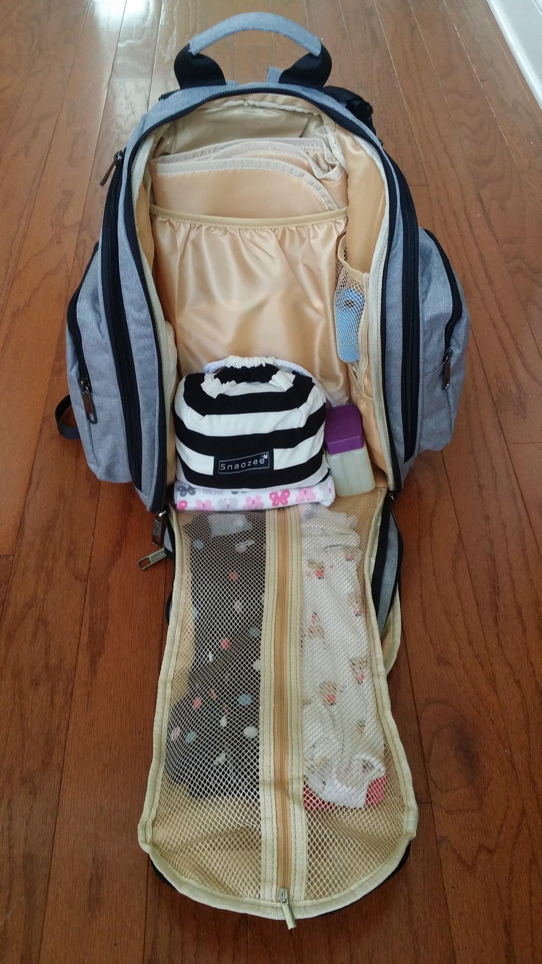 Mancro Backpack Diaper Bag, Travel Baby Changing Bag for Dad and Men customer photo 2