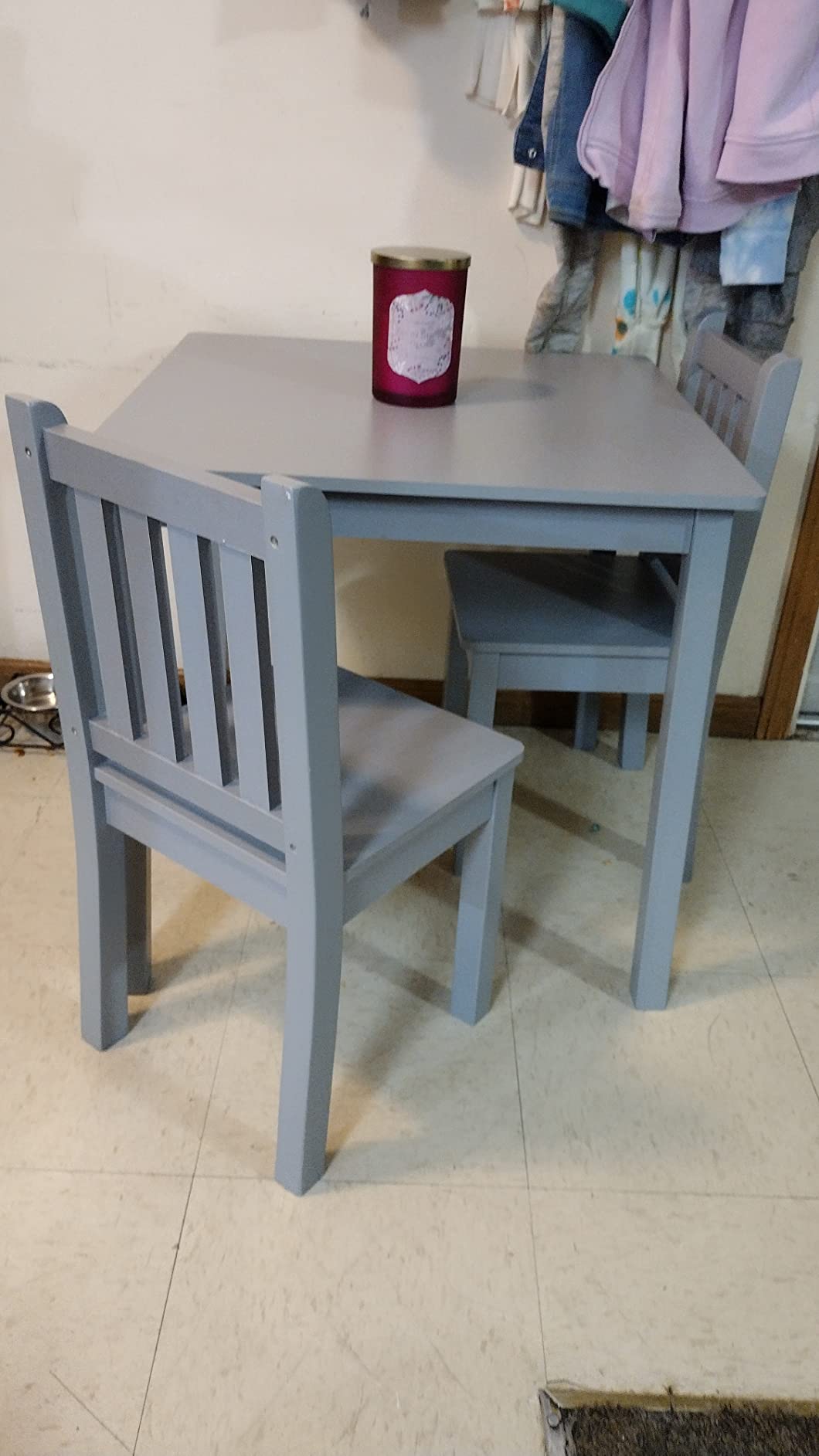 Humble Crew Toddler Table and Chair Set for Kids, Wood Activity Furniture customer photo 1