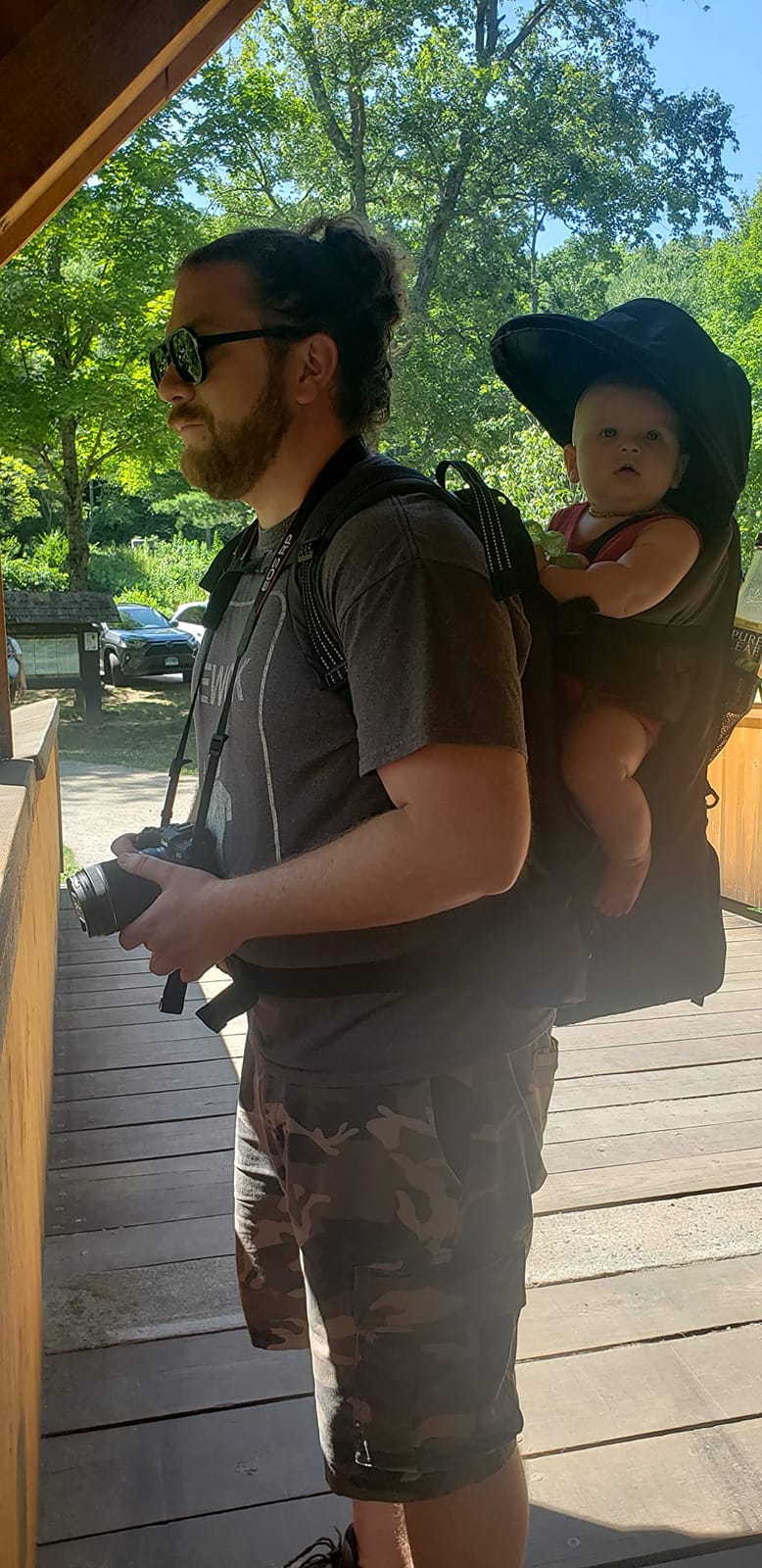 ClevrPlus Deluxe Adjustable Baby Carrier Outdoor Hiking Child Backpack Camping customer photo 1