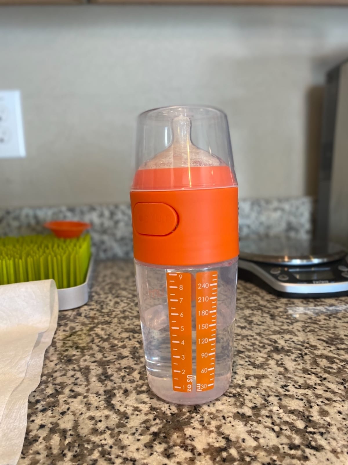 PopYum 9 oz Orange Anti-Colic Formula Making Baby Bottles, 3-Pack customer photo 2