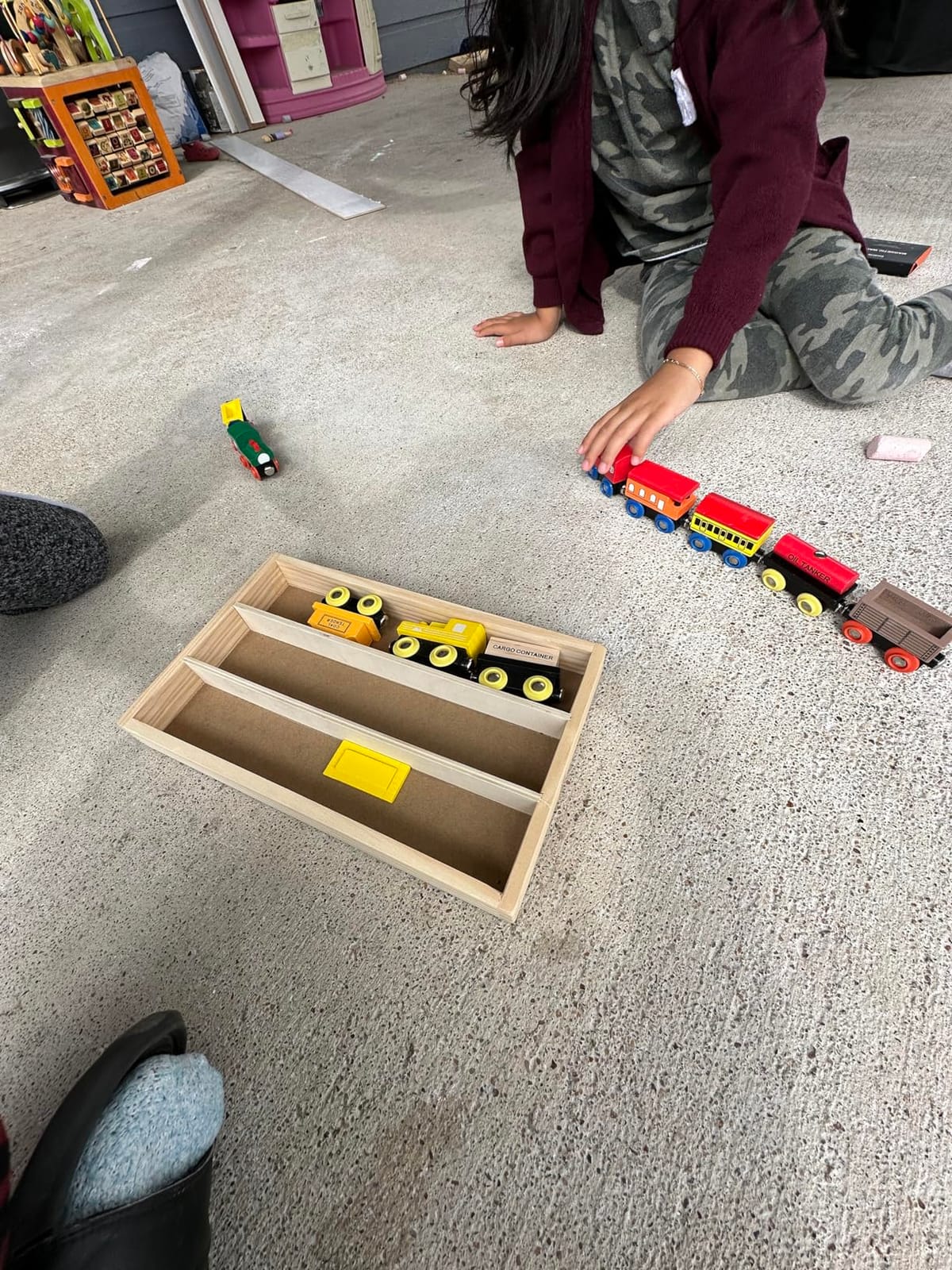 Wooden Train Set 12 PCS - Train Toys Magnetic Set Includes 3 Engines - Toy Train Sets For Kids Toddler Boys And Girls - Compatible With All Major Brands - Original - By Play22 customer photo 1
