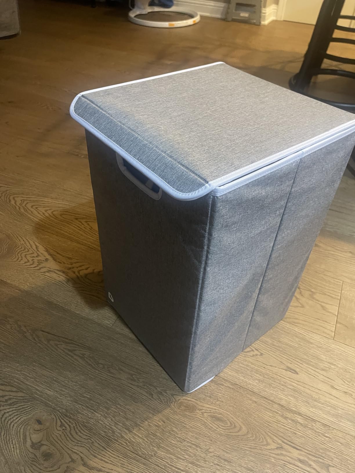 Munchkin Laundry Hamper for Baby and Kids, Collapsible Nursery Organizer with Lid, Grey customer photo 1