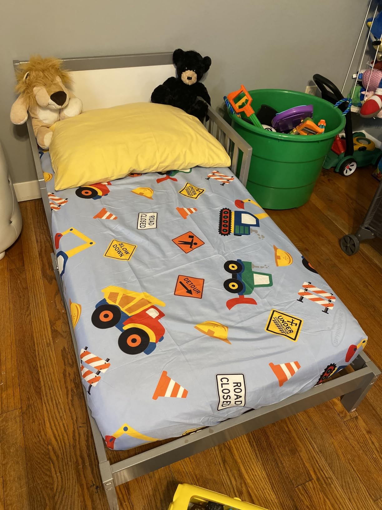Dream On Me Brookside 3-in-1 Wooden Toddler Bed, GREENGUARD Gold, Pebble Grey customer photo 1