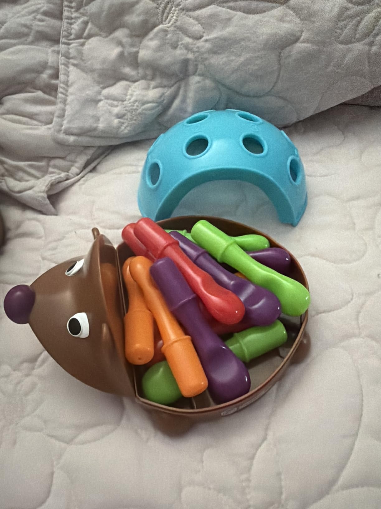 Learning Resources Spike The Fine Motor Hedgehog - Toddler Montessori Toys, Stacking Shape, Gifts for Boys and Girls, Sorting and Matching Skill Activities, Educational Games, Kindergarten customer photo 2