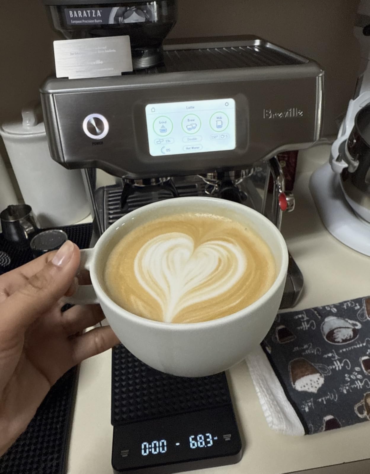 Breville BES880BSS Barista Touch Espresso Machine, Brushed Stainless Steel customer photo 1