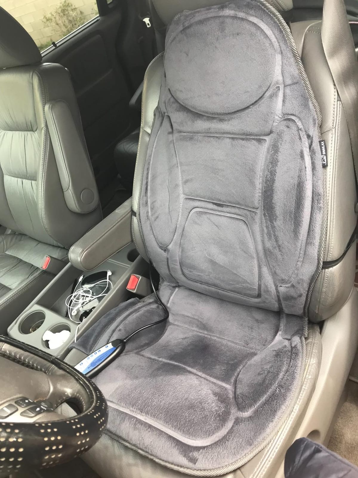 Snailax Vibration Back Massager with Graphene Heat, Massage Seat Cushion customer photo 1