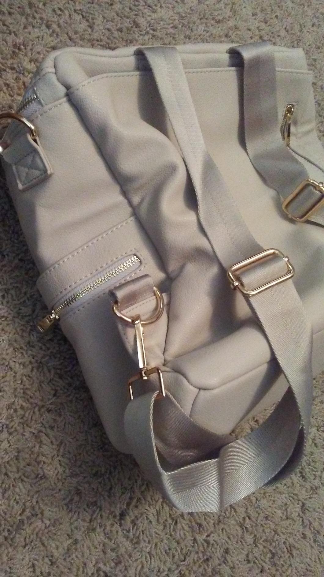 Diaper bag, Leather Diaper Bag Backpack by MF Store, Diaper Backpack with Laptop Sleeve,Changing Pad,Wipes Pouch,Stroller Straps and Insulated Pockets | Baby Diaper Backpack Bag pañaleras para bebe with Laptop Sleeve,Changing Pad,Stroller Straps,Insulated Pockets (Brown) customer photo 2