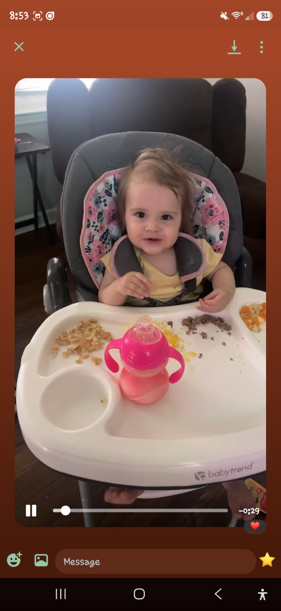 Baby Trend Tot Spot 3-in-1 High Chair, Bluebell customer photo 2