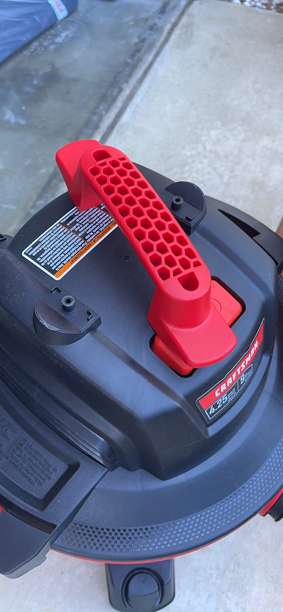 CRAFTSMAN CMXEVBE17590 9 Gallon 4.25 Peak HP Wet Dry Shop Vacuum customer photo 1