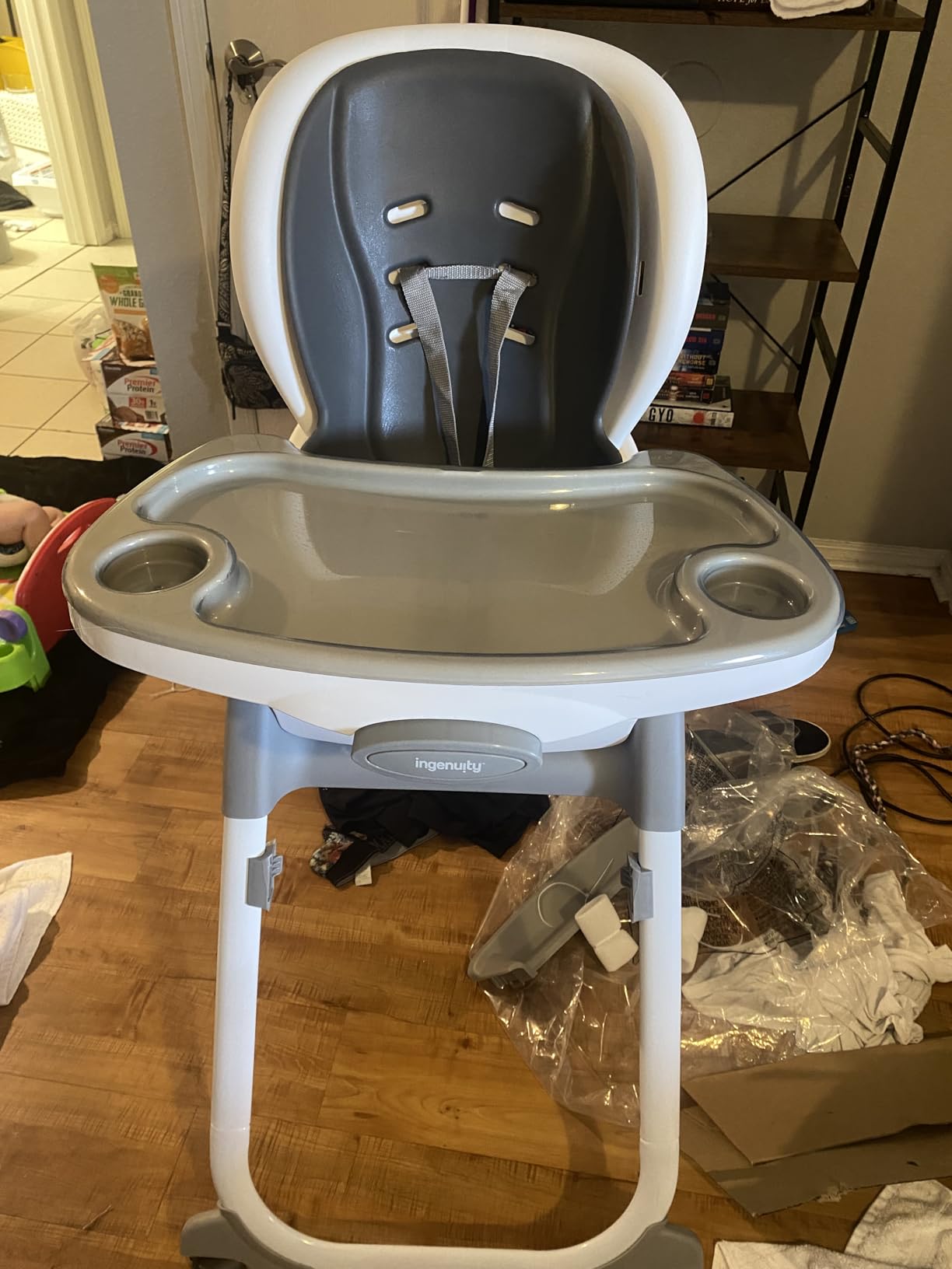 Ingenuity SmartClean Trio Elite 3-in-1 High Chair, Use 6 Months to 5 Years, Includes Dishwasher-Safe Tray, Convertible to Booster Seat & Toddler Chair customer photo 1