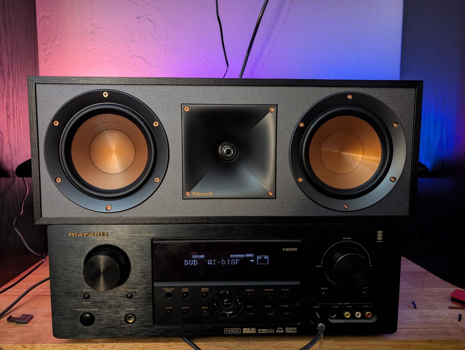 Klipsch R-52C Powerful Detailed Center Channel Home Speaker - Black customer photo 2