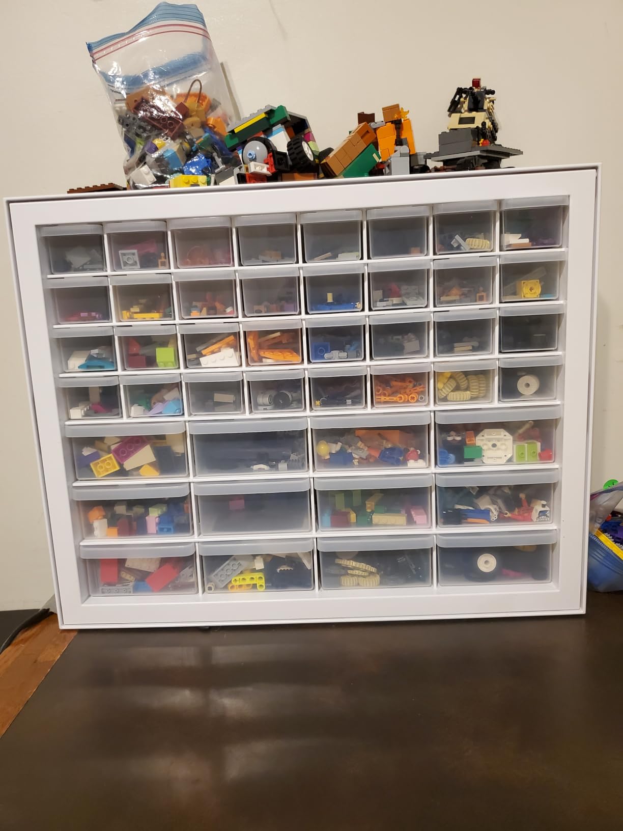 IRIS USA 44-Drawer Small Parts Storage Cabinet, Crafts, Made in USA, White customer photo 1