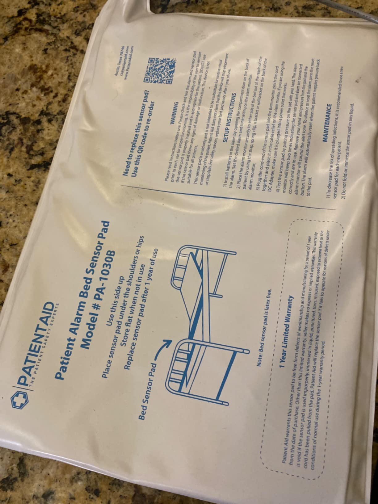 Patient Aid Bed Alarm with 10