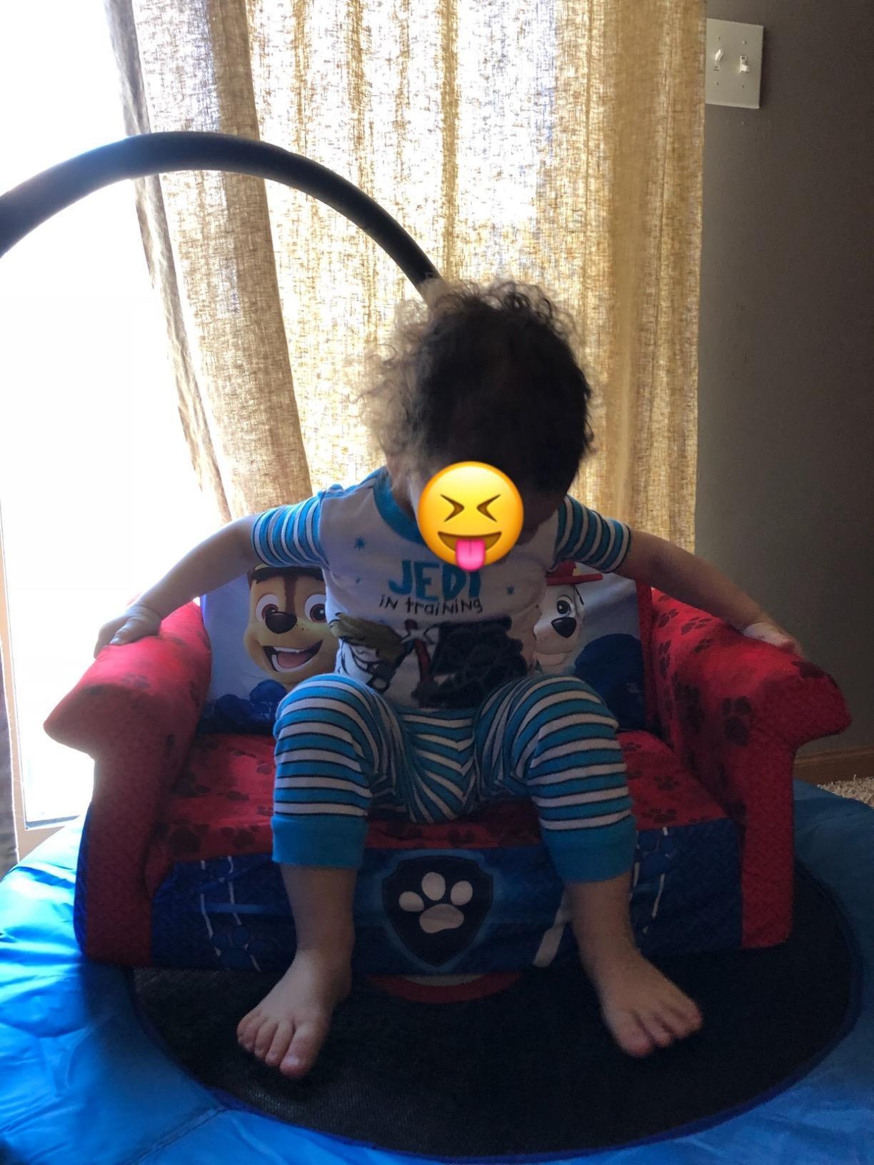 Marshmallow Furniture 2-in-1 Flip Open Foam Couch Bed Sleeper Sofa Kid's Furniture for Ages 18 Months and Up, Toy Story customer photo 1
