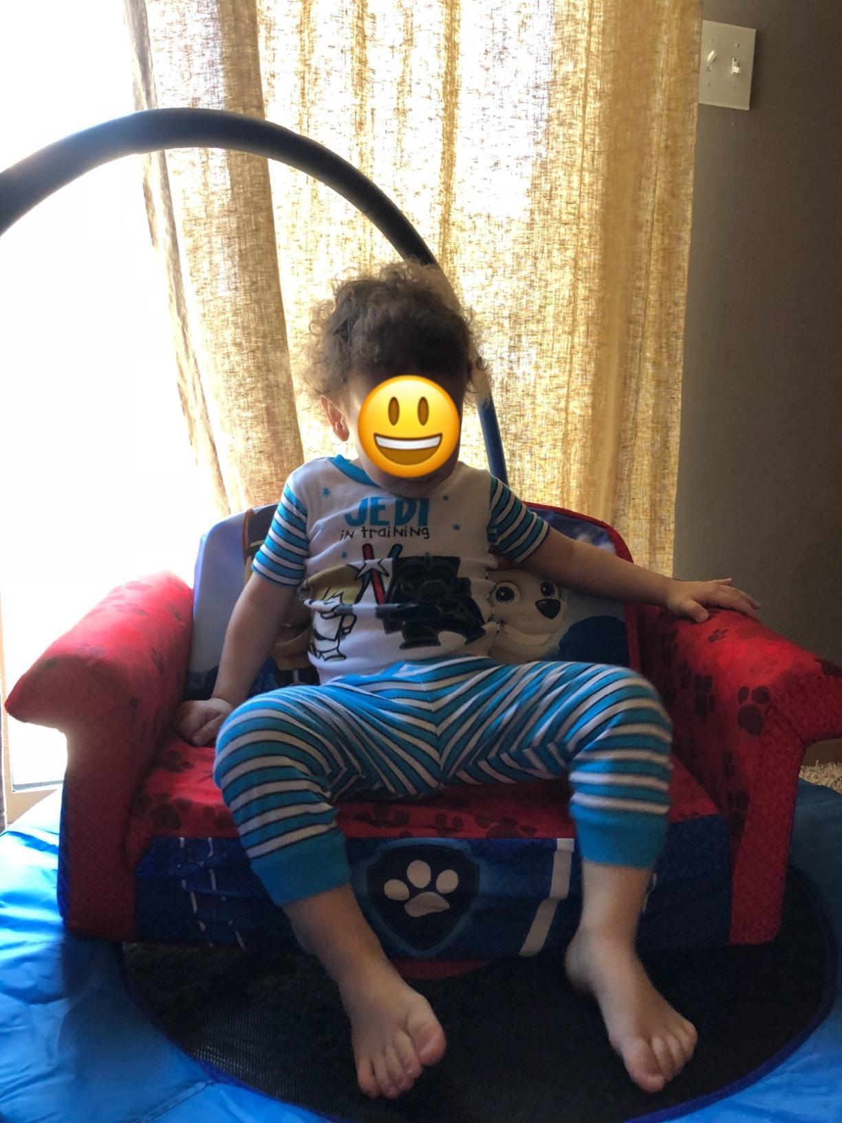 Marshmallow Furniture 2-in-1 Flip Open Foam Couch Bed Sleeper Sofa Kid's Furniture for Ages 18 Months and Up, Toy Story customer photo 2