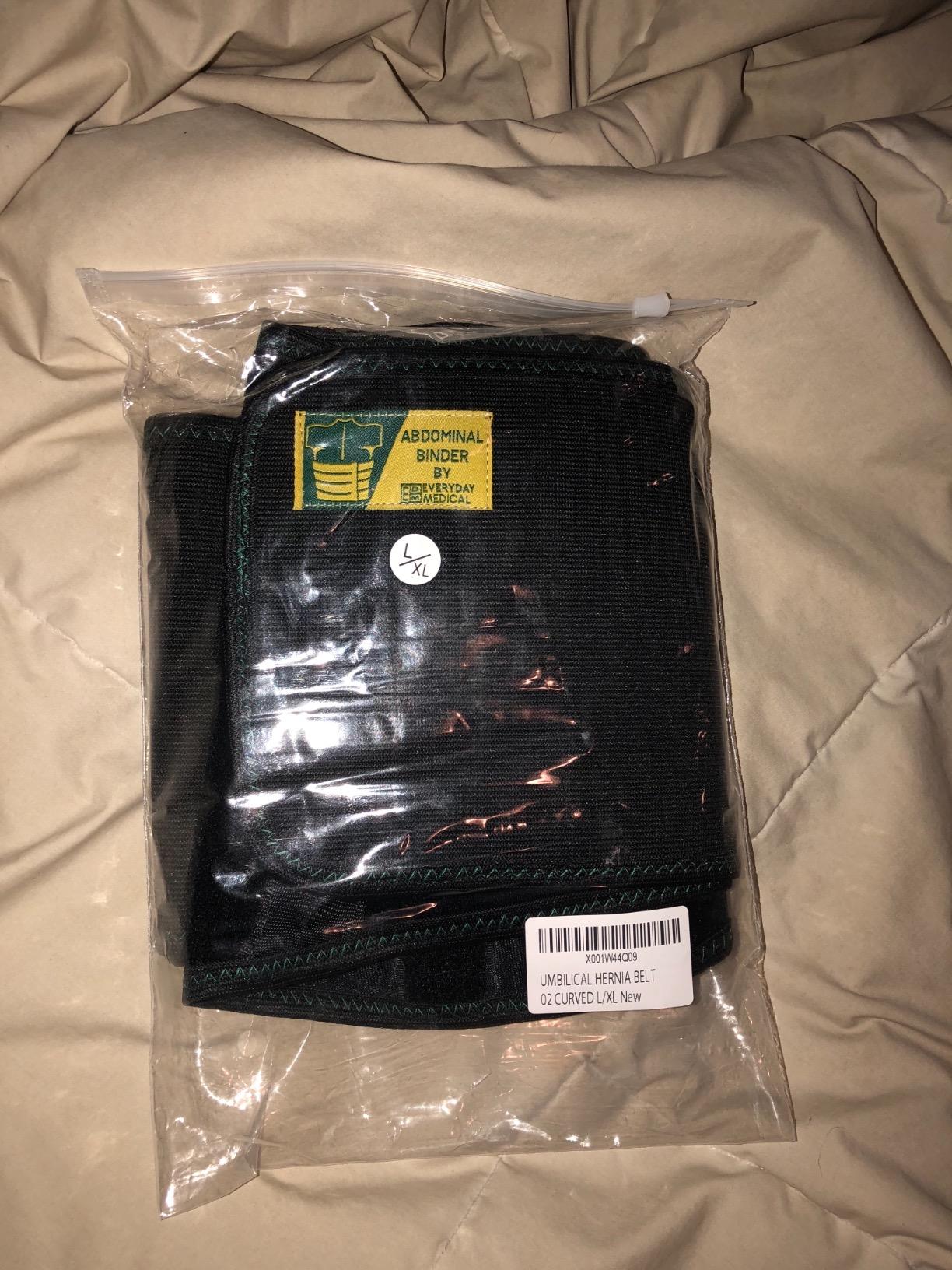 Everyday Medical Umbilical Hernia Belt for Men & Women - Abdominal Binder Post Surgery Compression Garment w/Removable Abdominal Pads, Belly Support Band for Epigastric, Navel & Ventral Hernias-L/XL customer photo 2