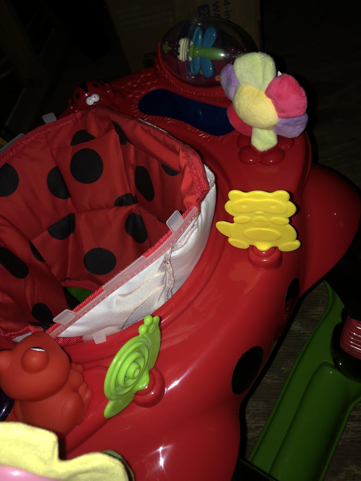 Delta Children Lil Play Station 4-in-1 Activity Walker - Rocker, Activity Center, Bouncer, Walker - Adjustable Seat Height - Fun Toys for Baby, Sadie the Ladybug customer photo 1