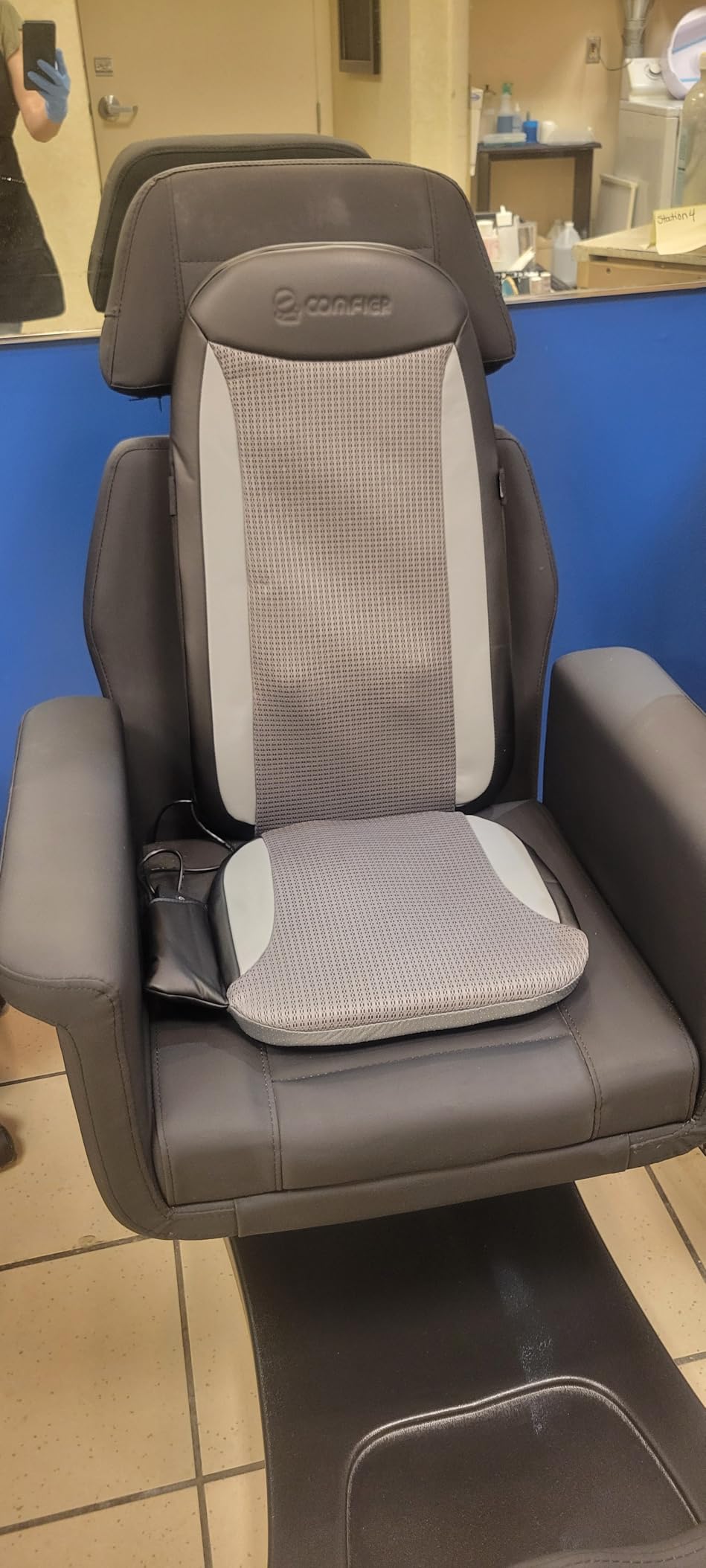 COMFIER Shiatsu Back Massager with Heat,Deep Tissue Kneading Massage Seat Cushion,Massage Chair Pad for Full Back,Body Massager for Home or Office Chair use, 【2026】 Gift for Men,Women customer photo 2