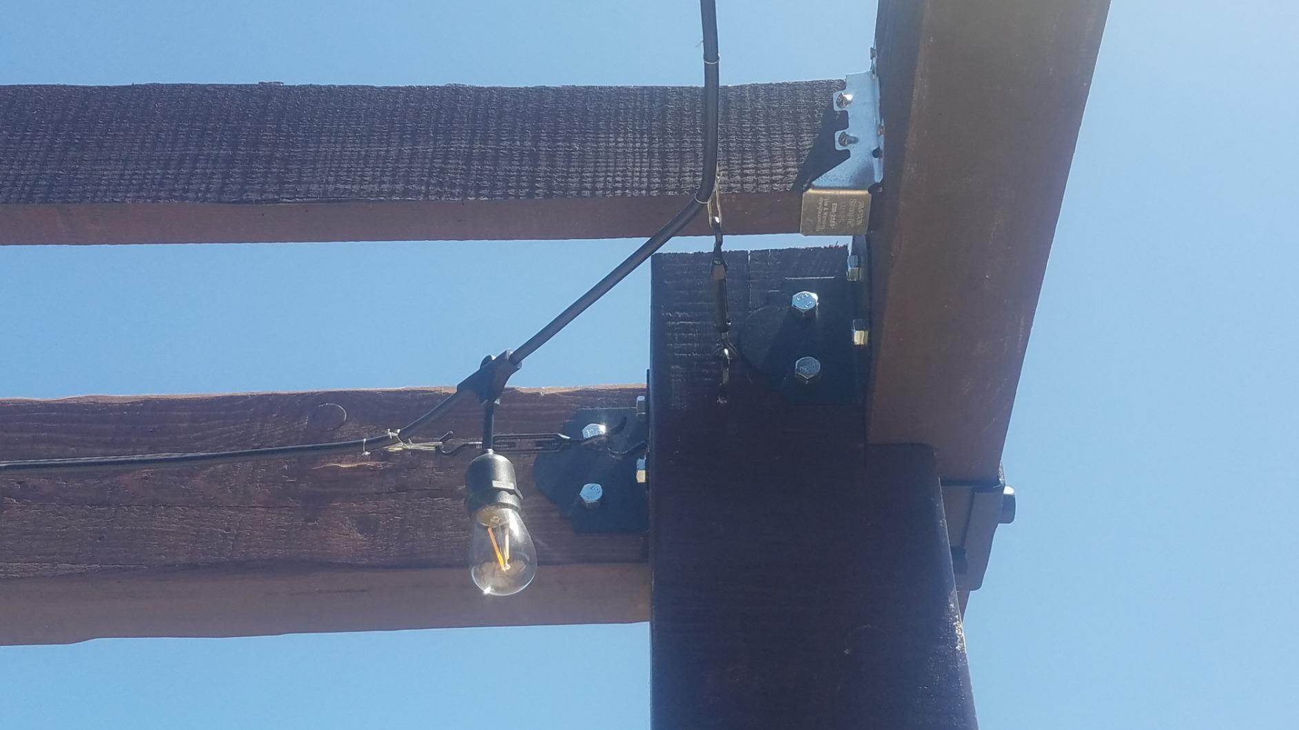 Brightech Ambience Pro - Waterproof LED Outdoor String Lights - 15 Hanging, Dimmable 2W Vintage Edison Bulbs - 48 Ft Commercial Grade Patio Lights Create Cafe Ambience in Your Backyard customer photo 1