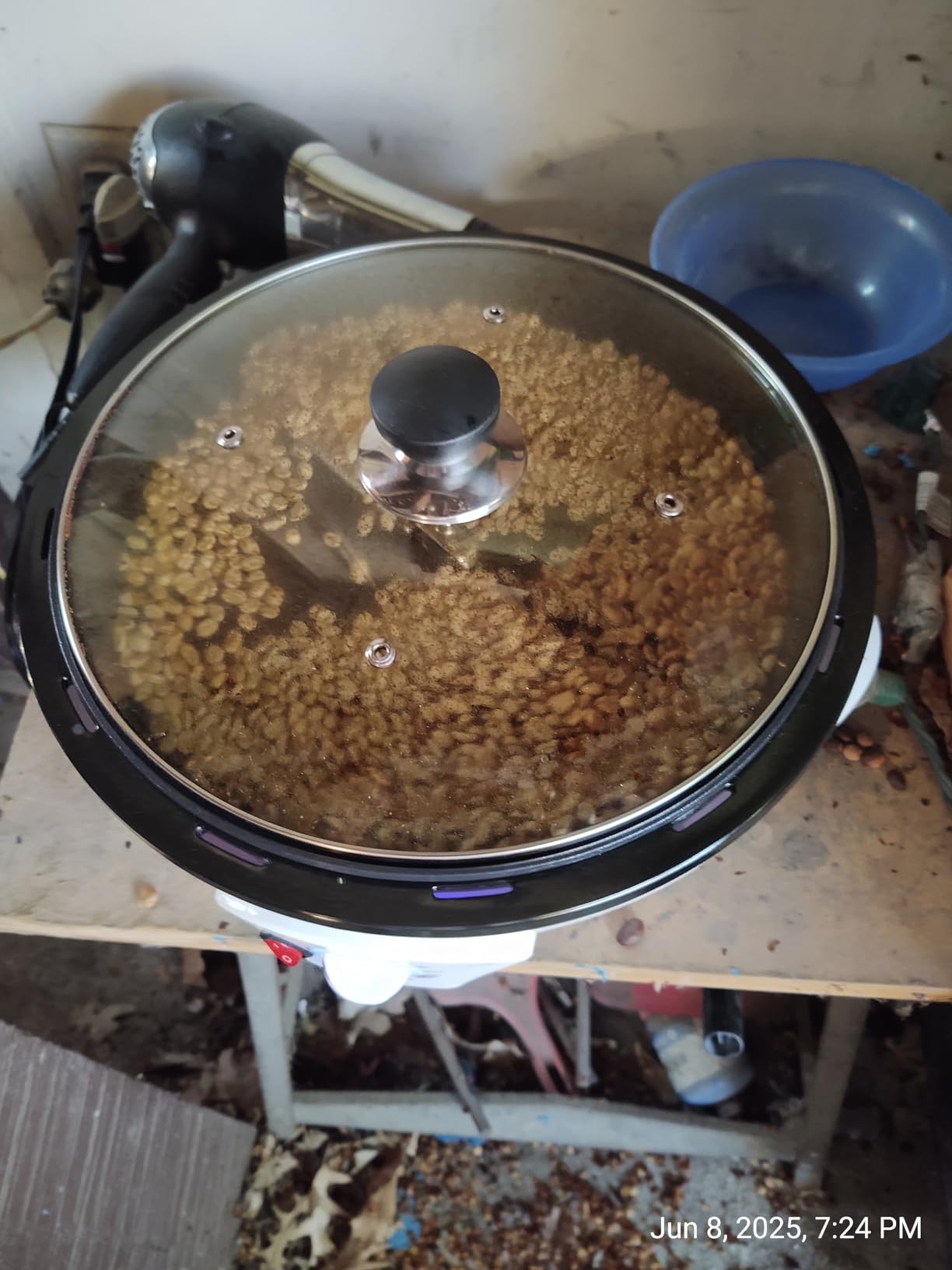 JIAWANSHUN Electric Coffee Bean Roaster Machine for Home Use,1.1lb Capacity customer photo 1