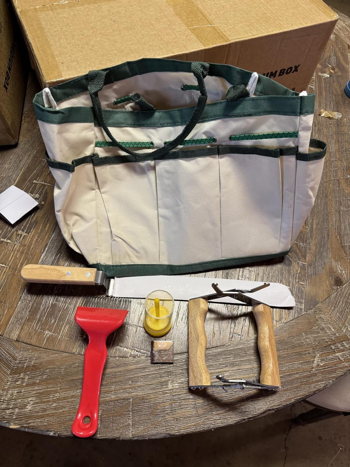 BeeCastle 9 Pcs Beekeeping Tools Kit with Organizer Tote for Beekeepers, Necessary Beekeeping Supplies Bee Keeping Starter Kit Includes Bee Smoker Kit and Beehive Tools customer photo 1
