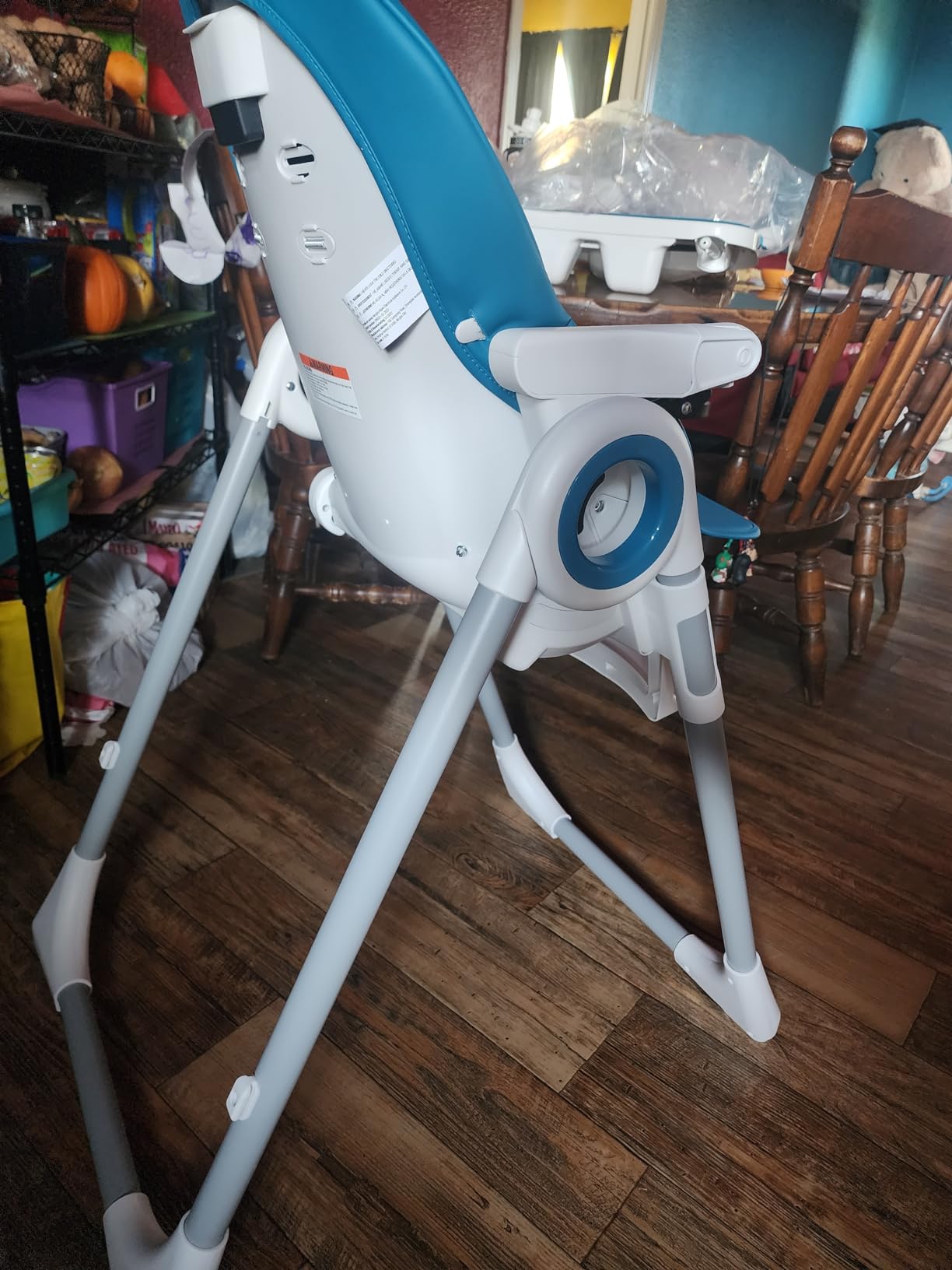 Baby High Chair Adjustable to 7 Different Heights - Foldable High Chairs for Babies and Toddlers - Silla para Comer de Bebe - Dark Grey customer photo 1