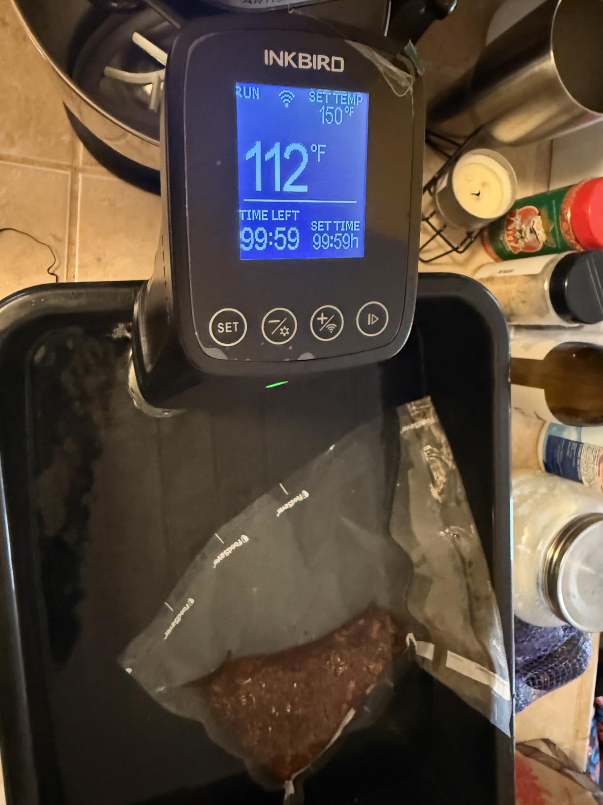 NKBIRD WIFI Sous Vide Cooker ISV-100W, 1000 Watts Fast-Heating W/Free APP,Sous Vide Machine Immersion Circulator w/ 14 Free Preset Recipes, Thermal Immersion w/Smart Timer, Calibration Function customer photo 1