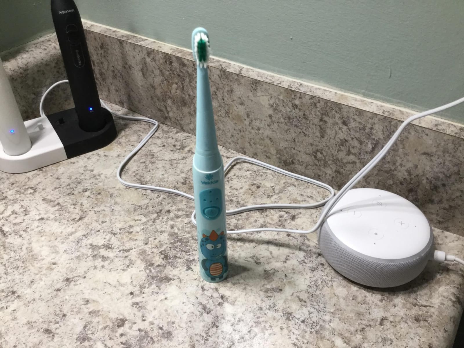 Vekkia Sonic Rechargeable Kids Electric Toothbrush(Blue) customer photo 1
