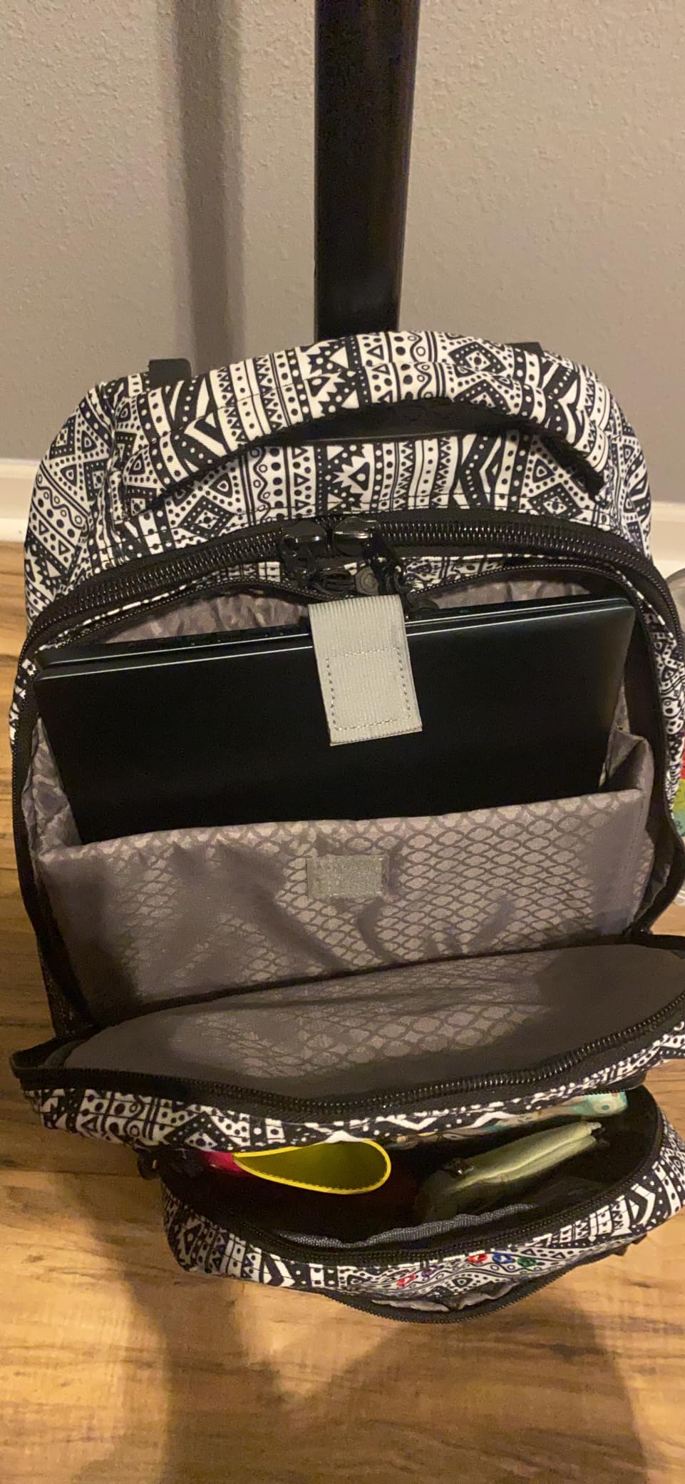 J World Sundance Laptop Rolling Backpack for Girls Boys. Roller Bookbag with Wheels, 20 Inch, Navy customer photo 1