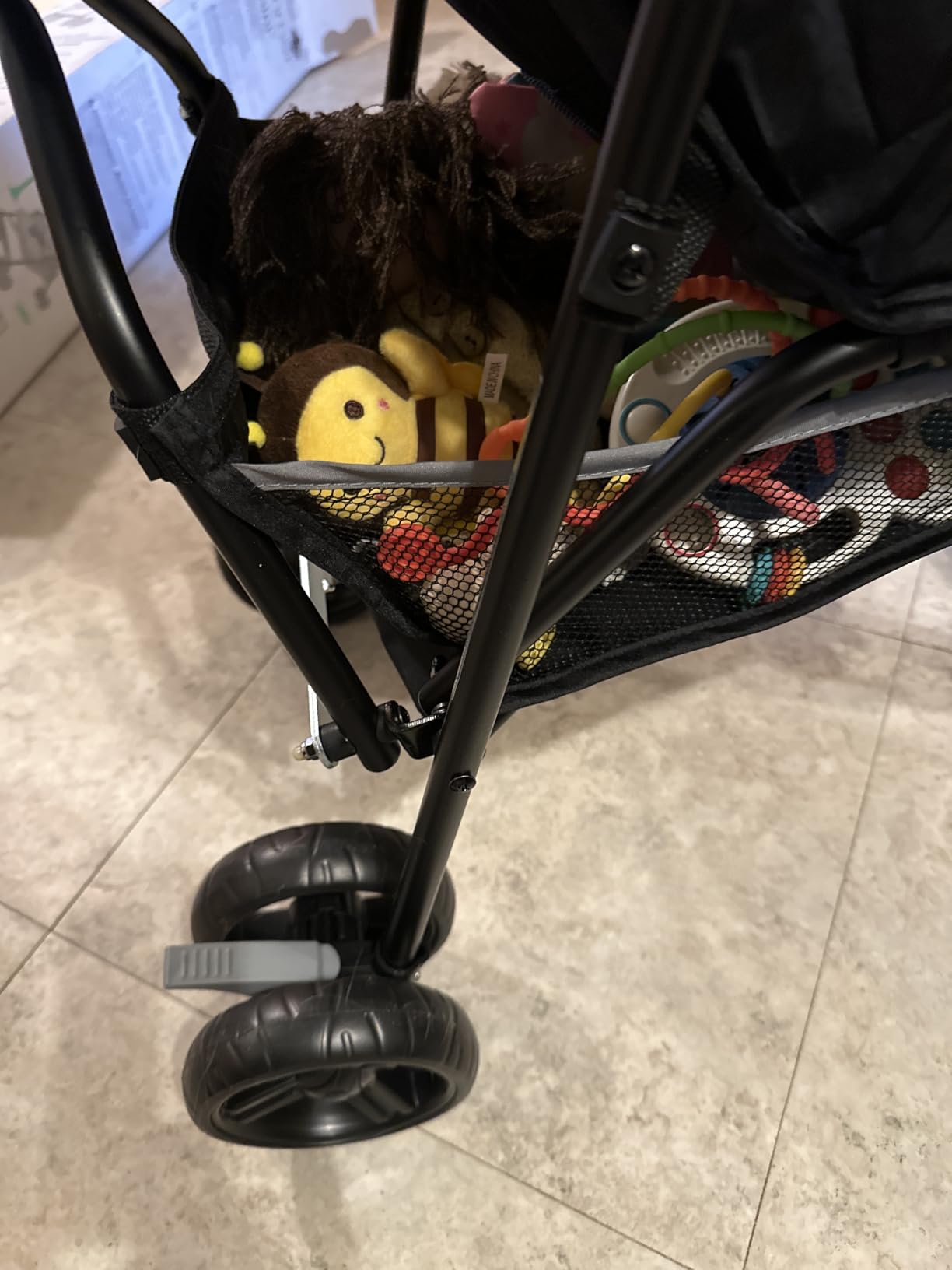 Ingenuity 3D Mini Convenience Stroller – Lightweight Stroller with Compact Fold, Multi-Position Recline, Canopy with Pop Out Sun Visor and More – Umbrella Stroller for Travel, Pink customer photo 1