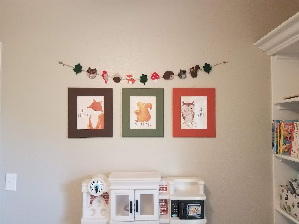 Set of 6 Baby Animal Nursery Wall Art Prints - Cute & Inspirational Decor for Baby Girls & Boys, Kids Room, Playroom, Nursery - Unframed 8x10 Inch Posters - Woodland Animal Nursery Decor customer photo 2