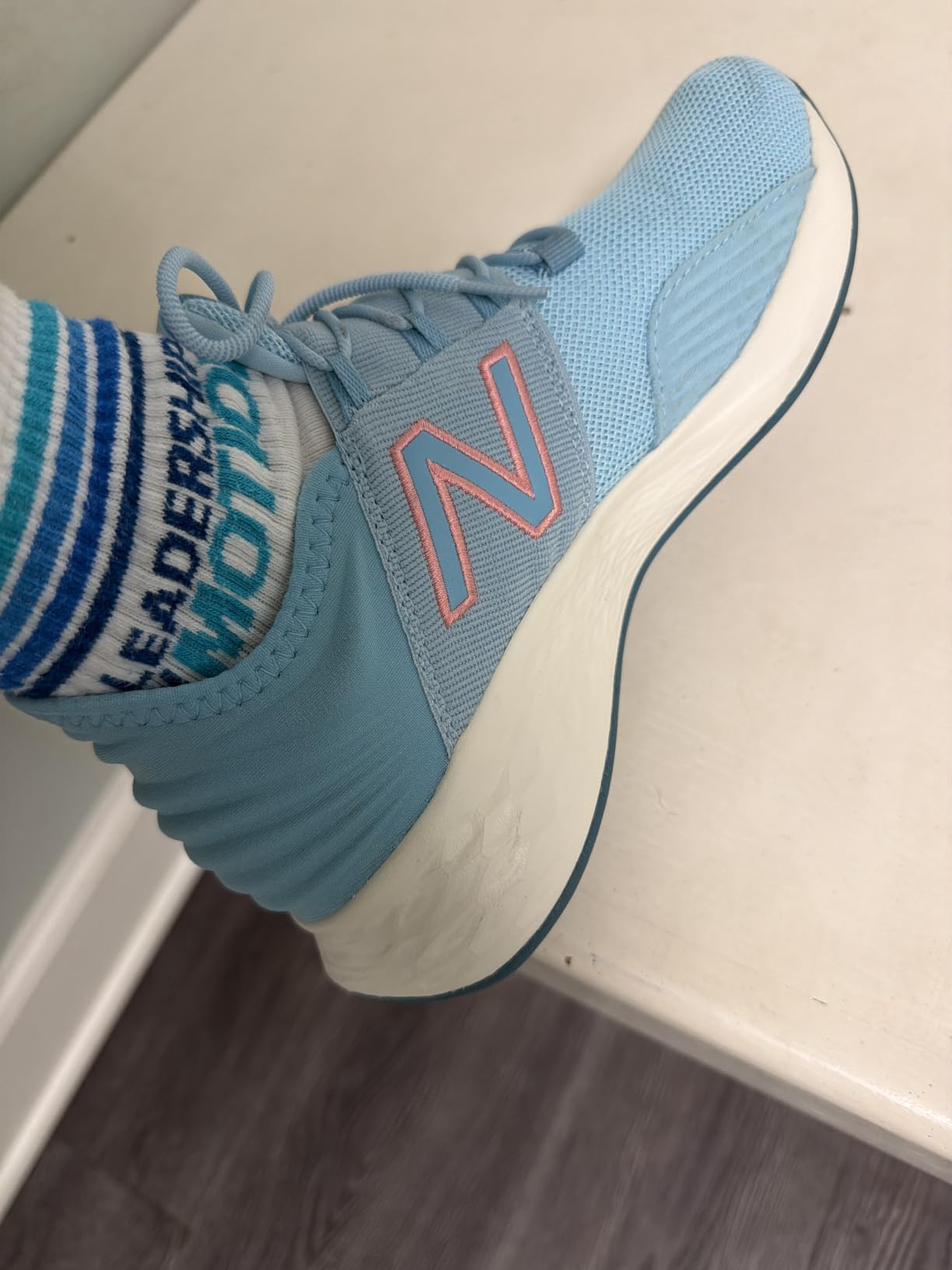 New Balance Kids' Fresh Foam Roav V1 Lace-up Sneaker customer photo 1