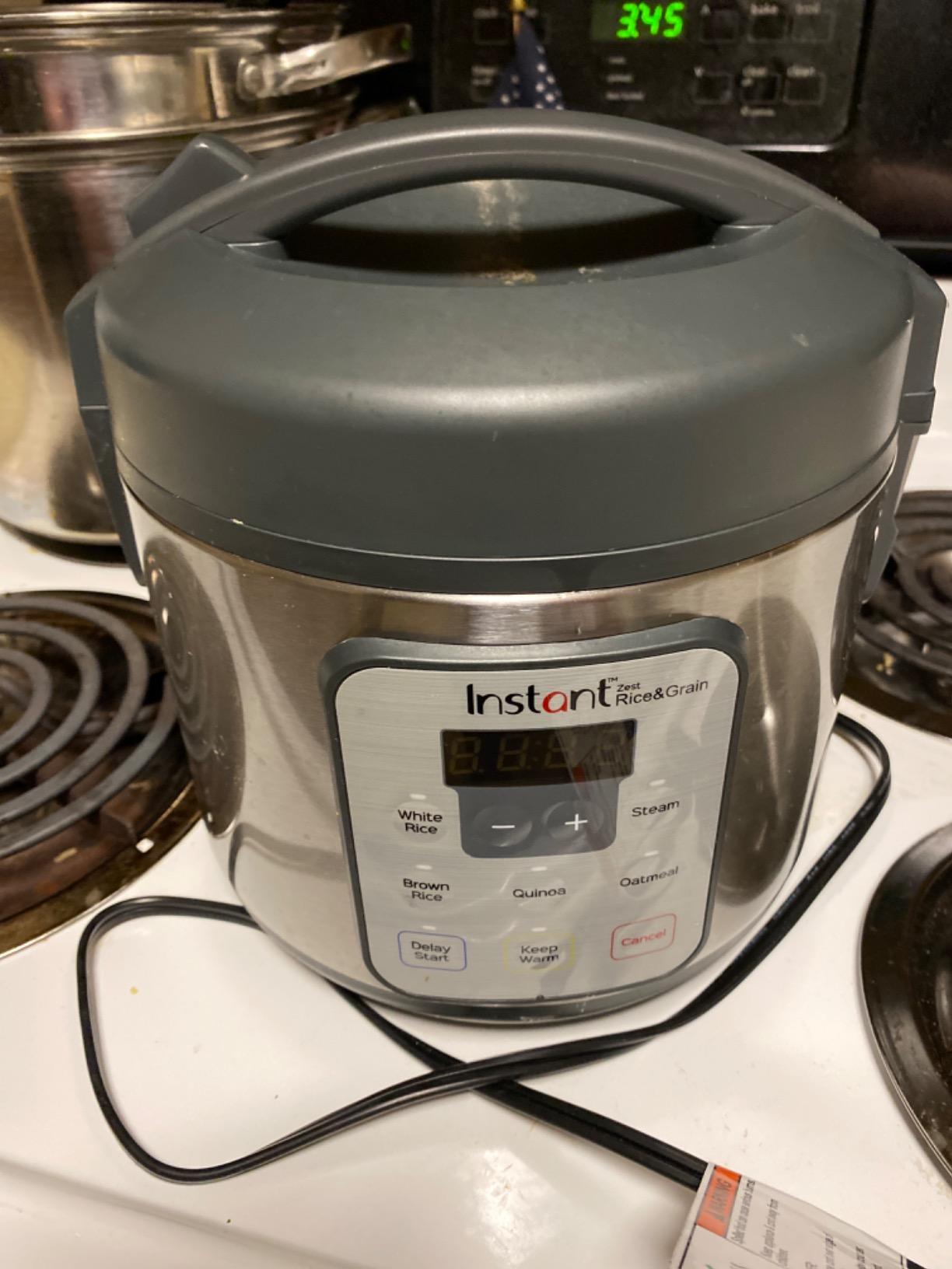 Instant Pot Zest 8 Cup One Touch Rice Cooker, From the Makers of Instant Pot, Steamer, Cooks Rice, Grains, Quinoa and Oatmeal, 8-cup cooked/4-cup uncooked, No Pressure Cooking Functionality customer photo 2