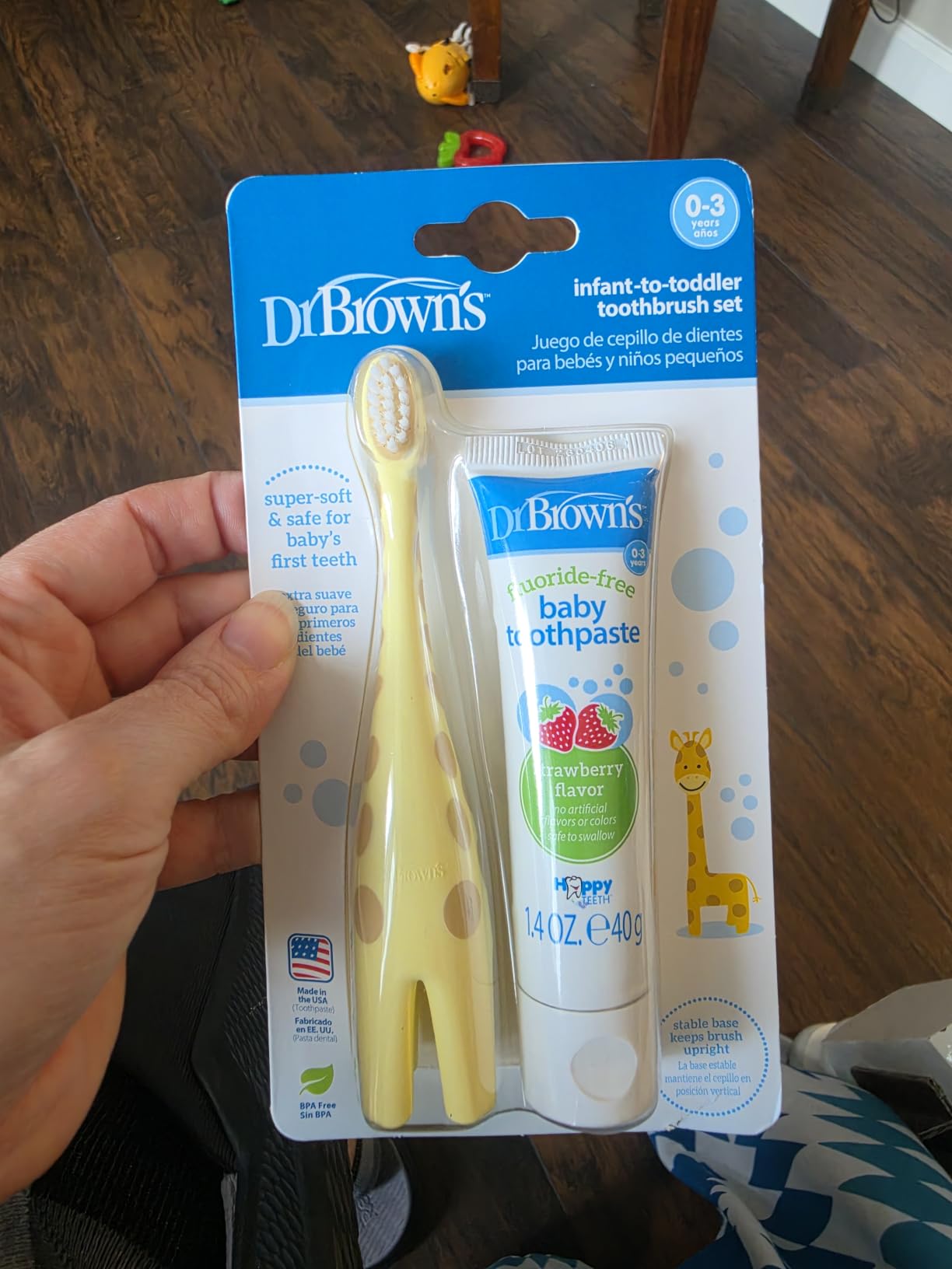 Dr. Brown's Infant-to-Toddler Toothbrush, Giraffe customer photo 2