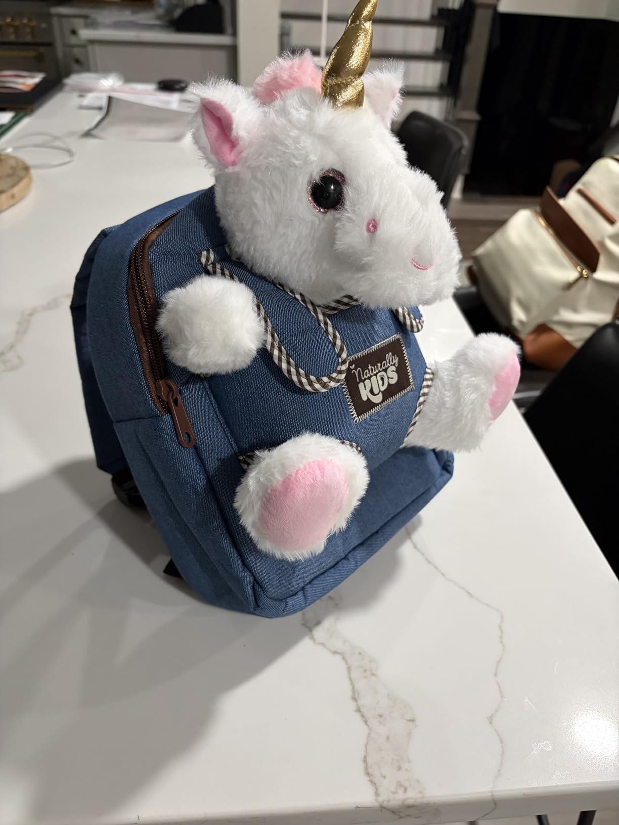 Naturally KIDS Toddler Backpack w. Plush Dinosaur Toy, Kids Gift 2 3 4 5 customer photo 1