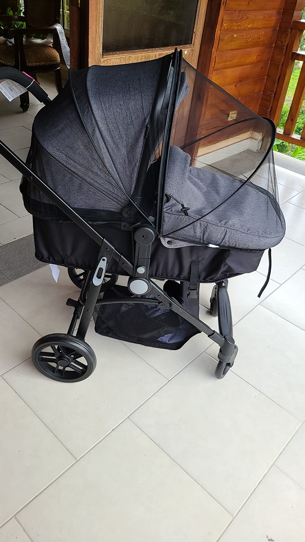 BABY JOY Baby Stroller, 2 in 1 Convertible Carriage Bassinet to Stroller, Pushchair with Foot Cover, Cup Holder, Large Storage Space, Wheels Suspension, 5-Point Harness (Light Coffee) customer photo 2