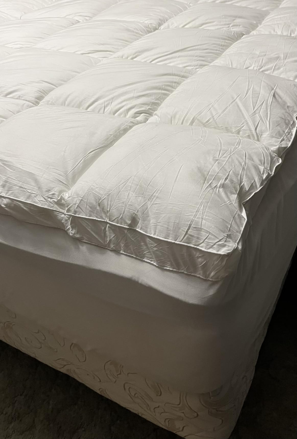 COONP Twin Mattress Topper, Cotton Extra Thick Pillow Top Mattress Pad | 100% Cotton Top Bed Topper Protector, Cooling Mattress Cover for Back Pain, Soft Breathable for Hot Sleeper, White customer photo 2
