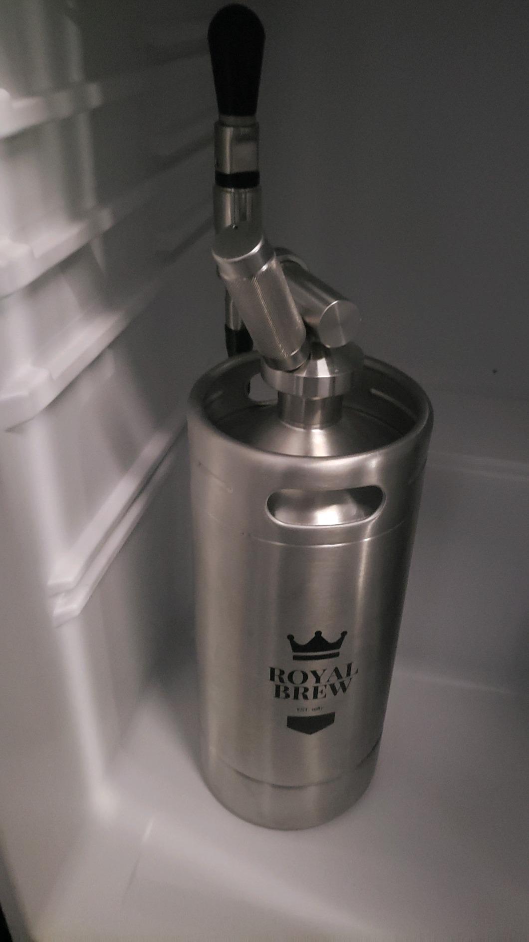 The Original Royal Brew Nitro Cold Brew Coffee Maker - Gift for Coffee Lovers - 128 oz Extra Large Home Keg, Nitrogen Gas System Coffee Dispenser Kit customer photo 1